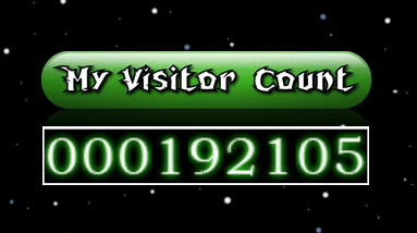 Green Matrix-style visitor counter reading 000192105.